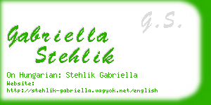 gabriella stehlik business card